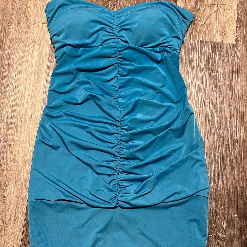 Blue cocktail dress
